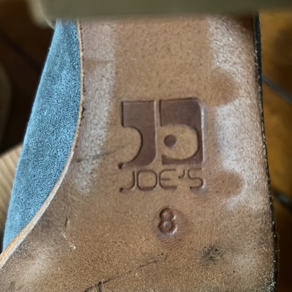 Joe’s blue suede and tan leather booties. Size 8 - Picture 5 of 5